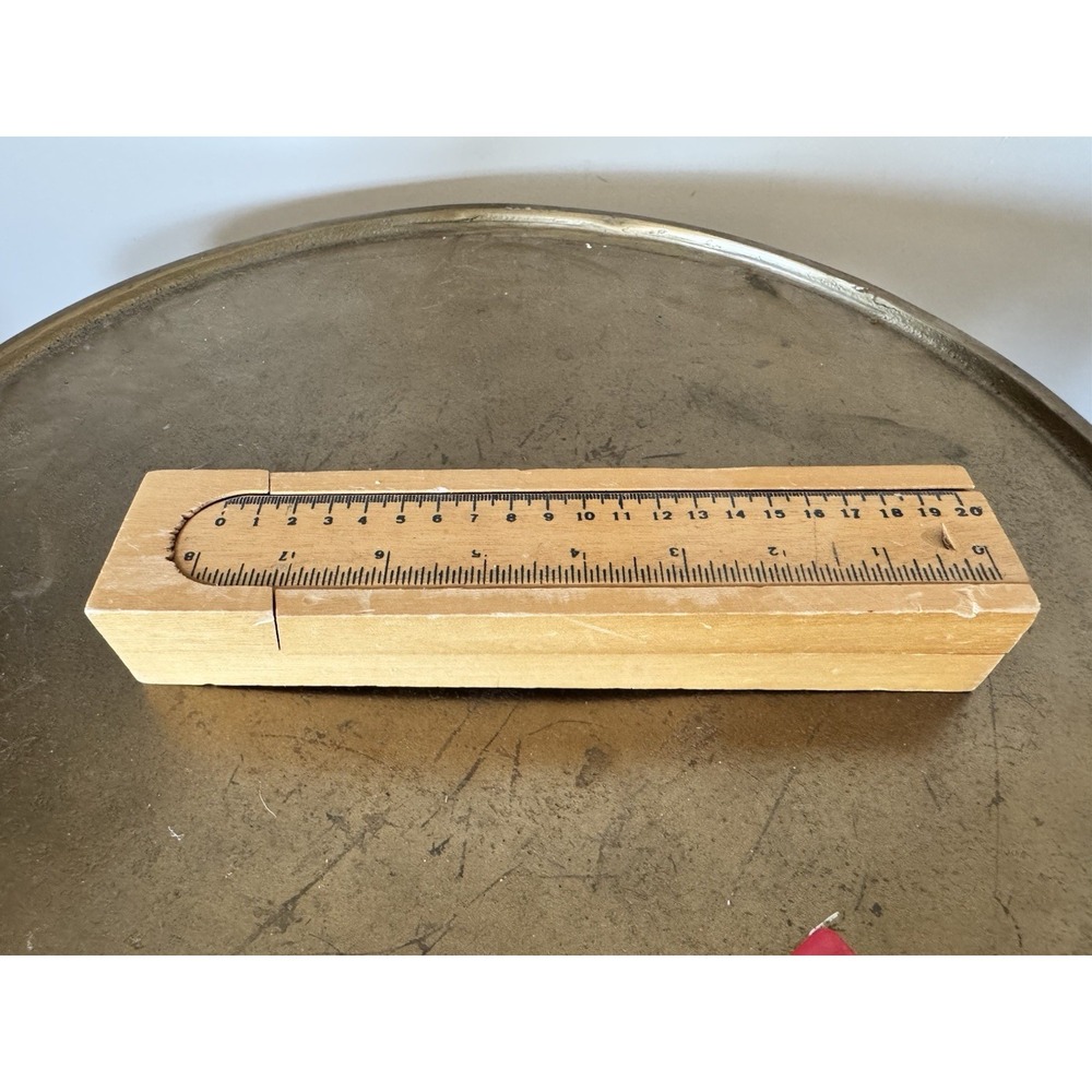 Vintage Neat Wood Pencil Case Puzzle Display Decor Kitschy Cute Fun Eclectic